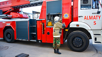 Архивте өрт сөндірушілер оқу-жаттығу өткізді